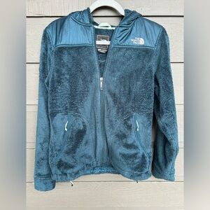 The North Face Teal Fleece Hoody